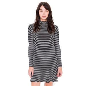 AA 9x1 Rib LS Mockneck Dress